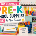 List of Pre-K School Supplies for a New Teacher